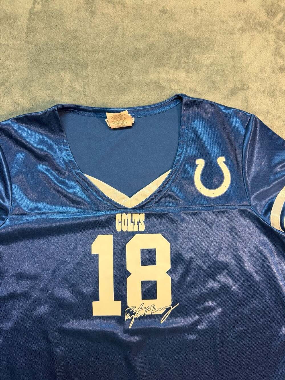 NFL Team Apparel Indianapolis Colts Peyton Manning #18 Women's Football JerseyXL